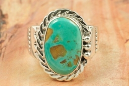 Genuine Royston Turquoise Sterling Silver Ring